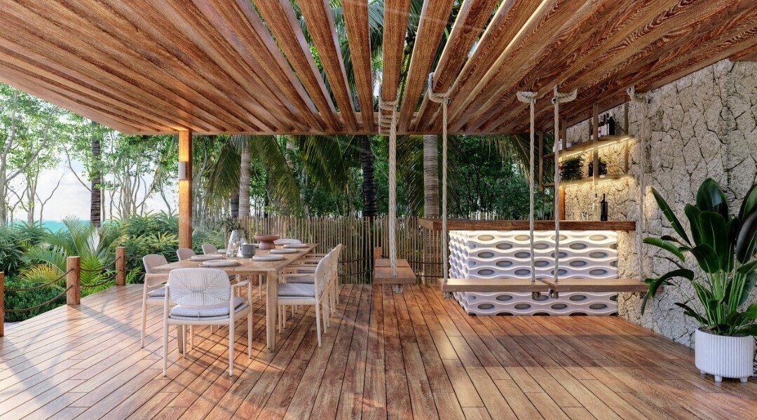 16 de 18: Terraza bar  común