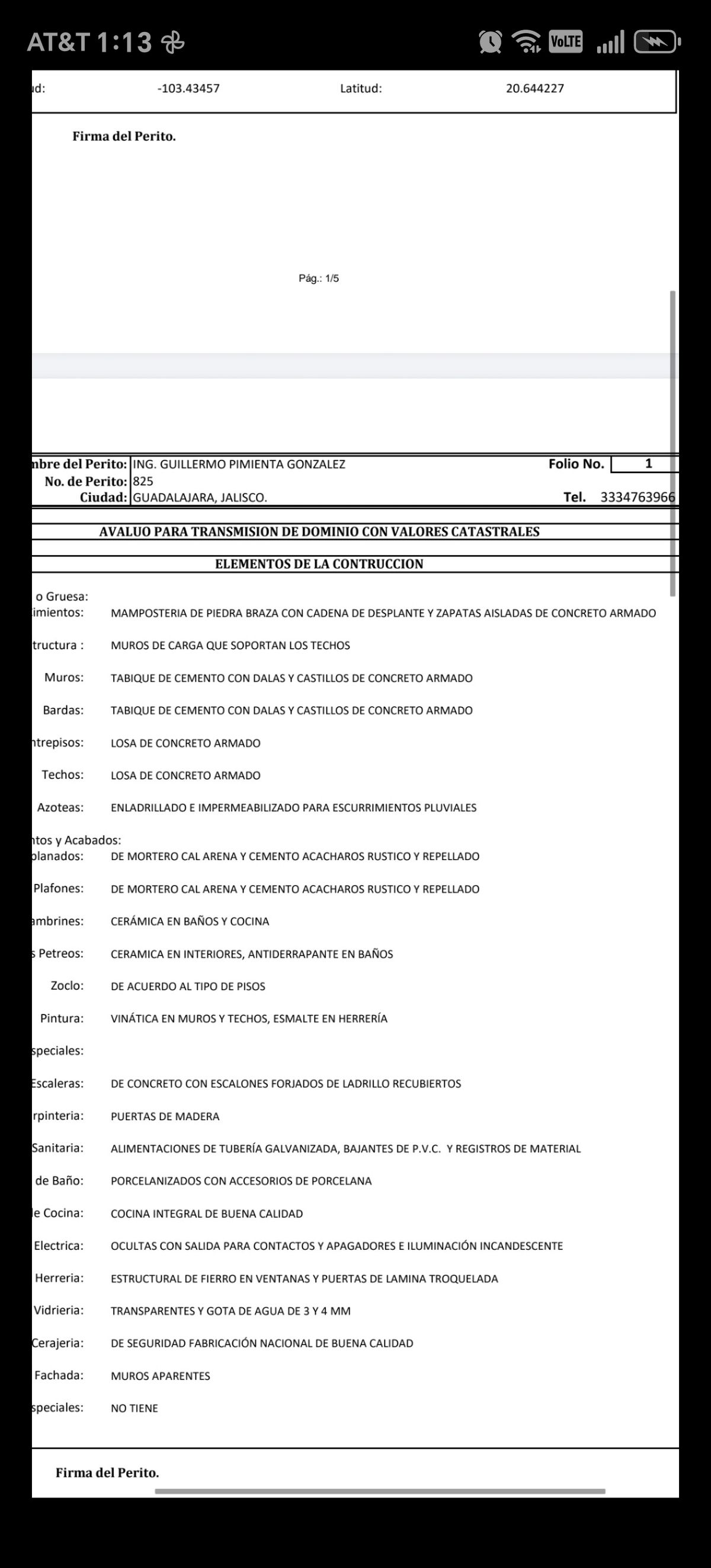 3 de 8: Especificaciones