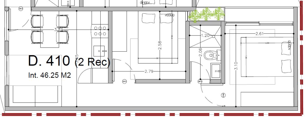 5 de 14: Diseño del Departamento Pent-House 410