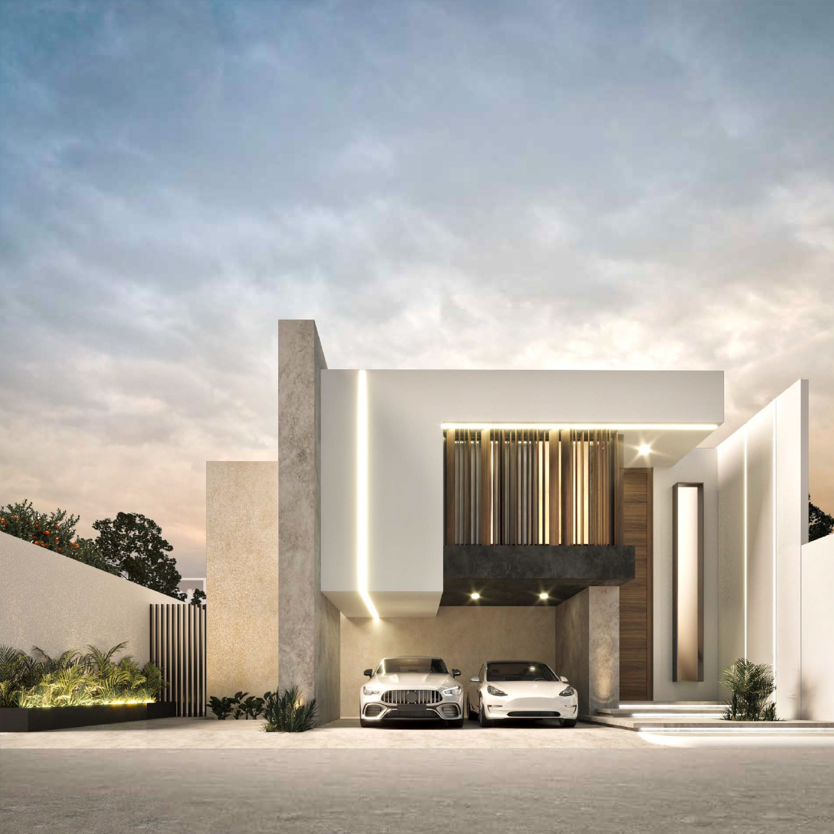 1 de 10: Render de fachada.