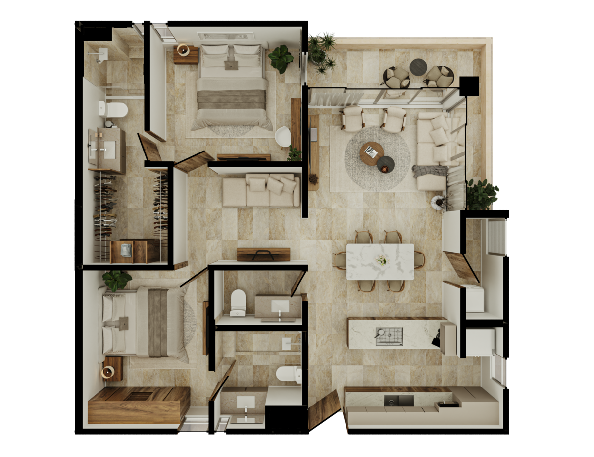 2 of 26: Planta Departamento