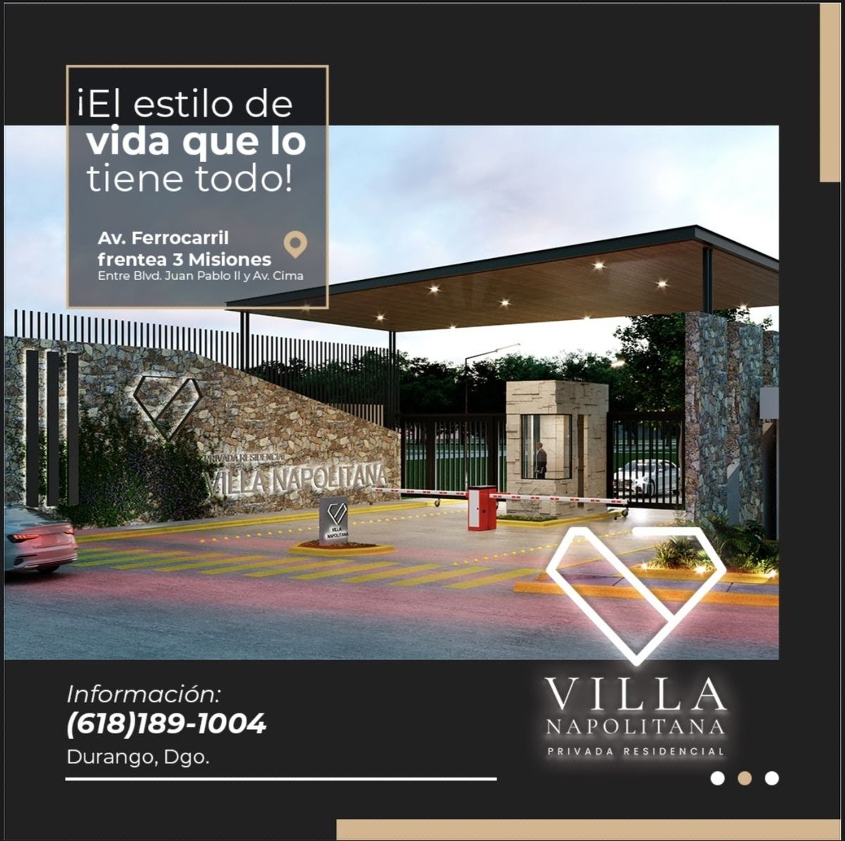 Lotes en Venta ubicados en Privada Residencial Villa Napolitana