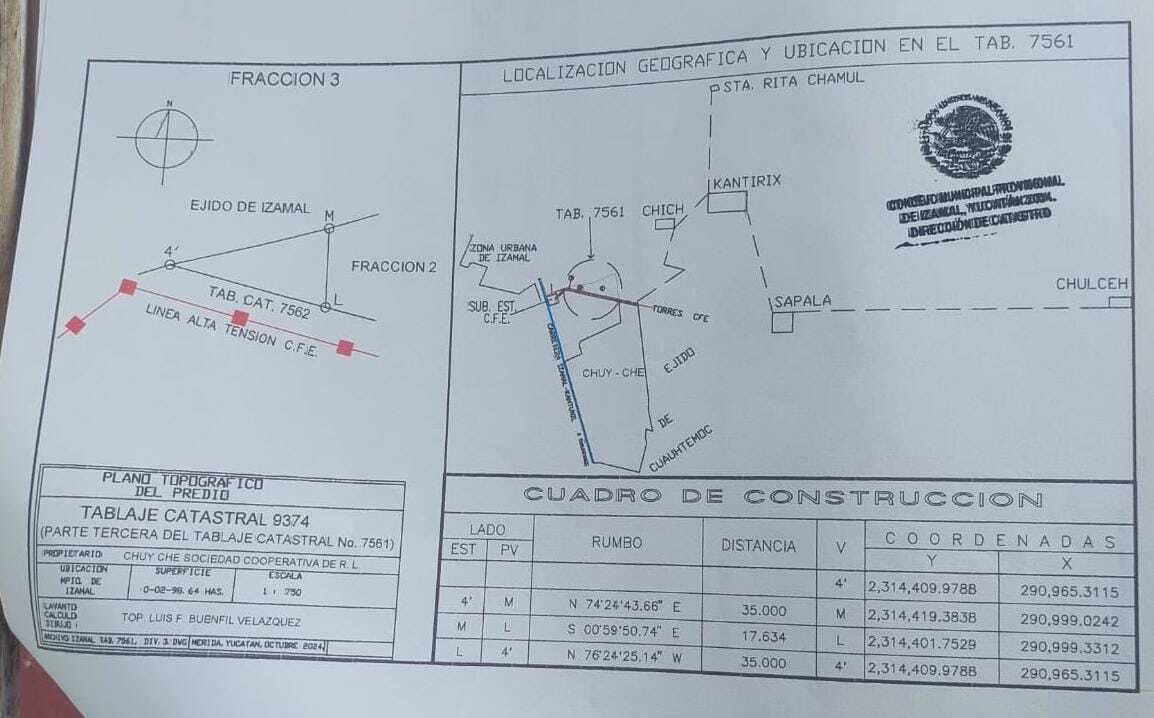 2 de 5: plano catastral