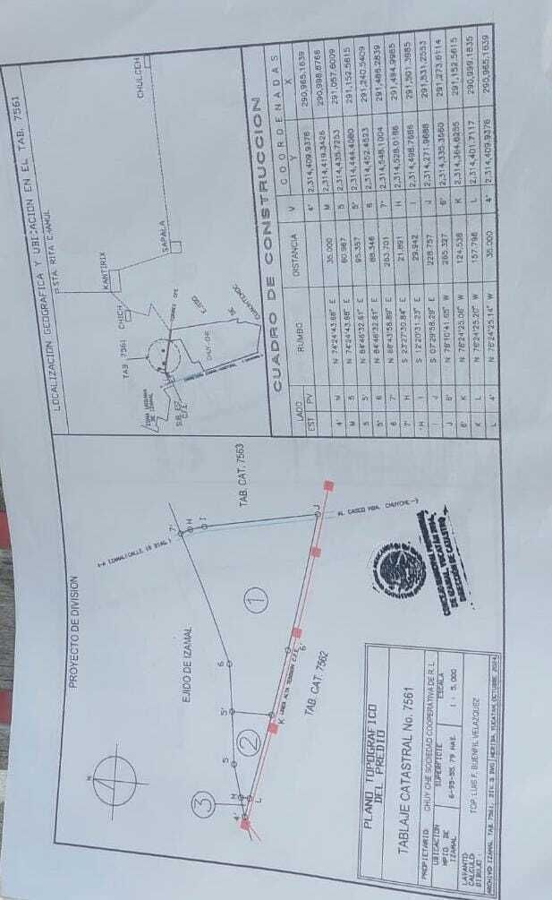 3 de 5: plano catastral