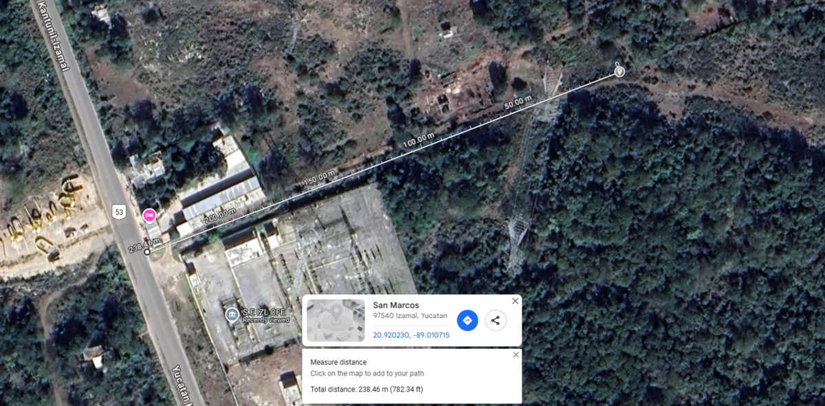 5 de 5: distancia del terreno hacia carretera