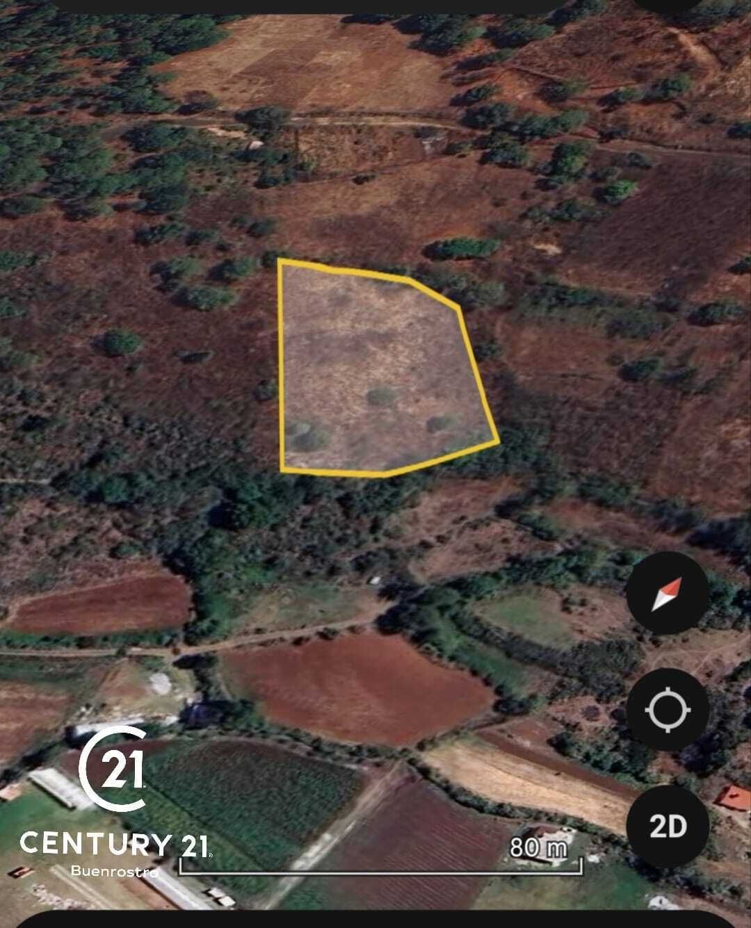11 de 11: Polígono del predio en imagen satelital.