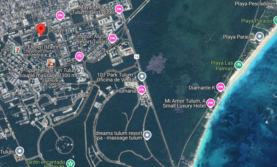 1 de 3: vista satelite. Google Maps.