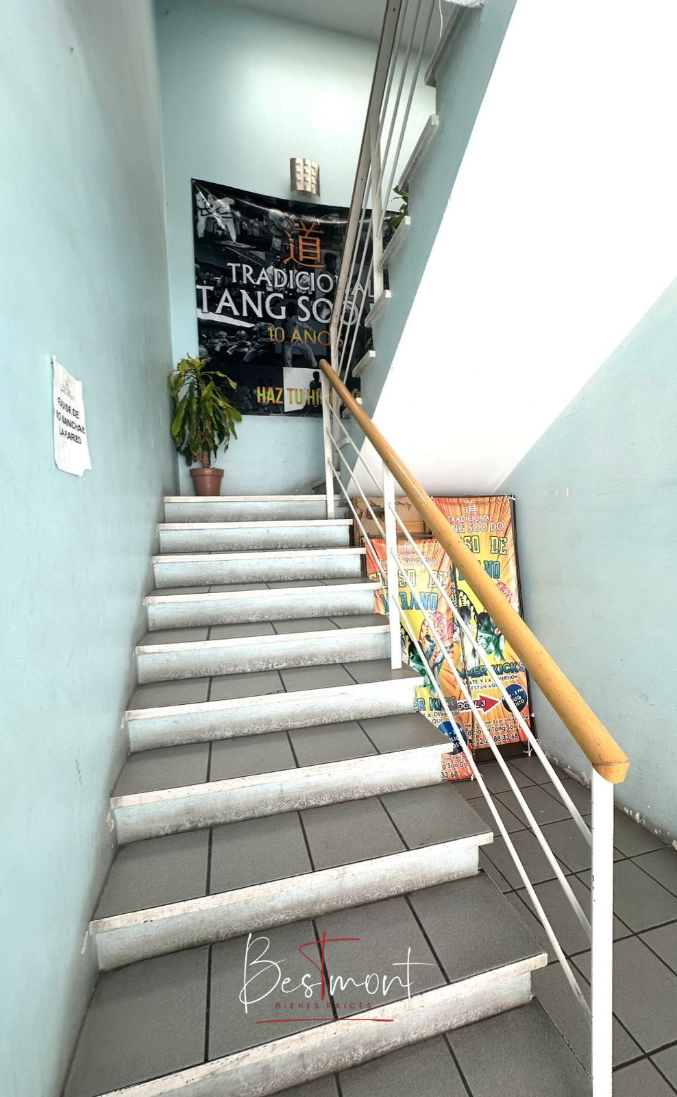 4 de 13: Escaleras de acceso al local