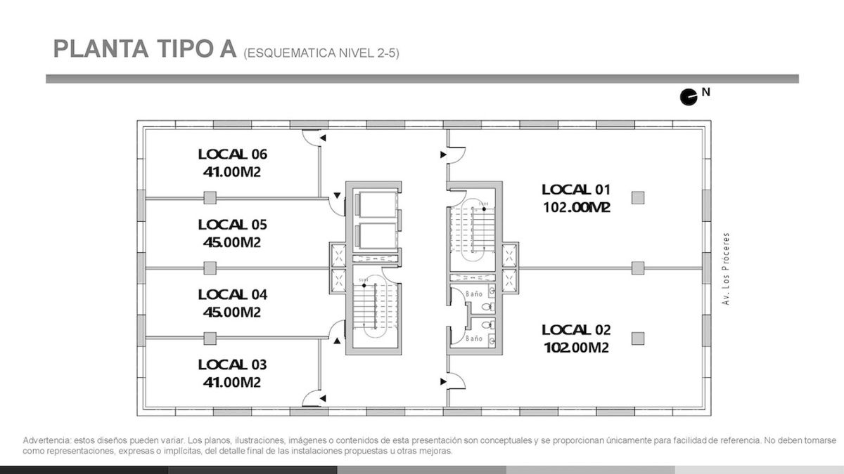 8 de 9: Planta locales por nivel
