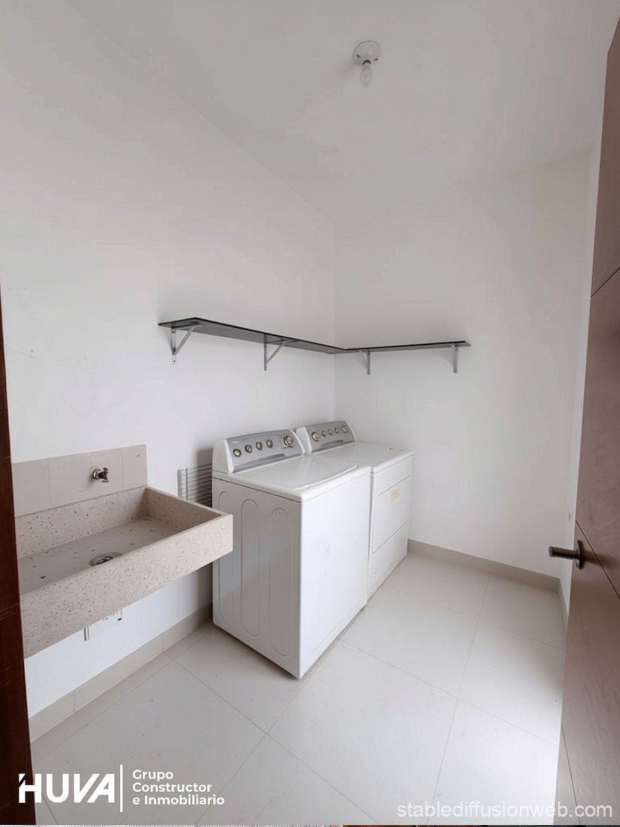 10 de 13: Lavanderia en PA frente a closet de blancos