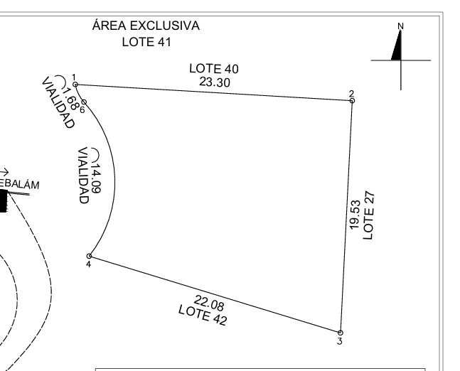 7 de 7: Plano lote cotizado: 41