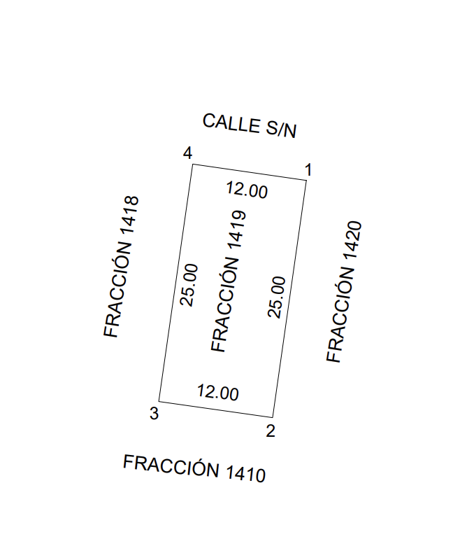 4 de 16: Ejemplo de terreno de 300 m2