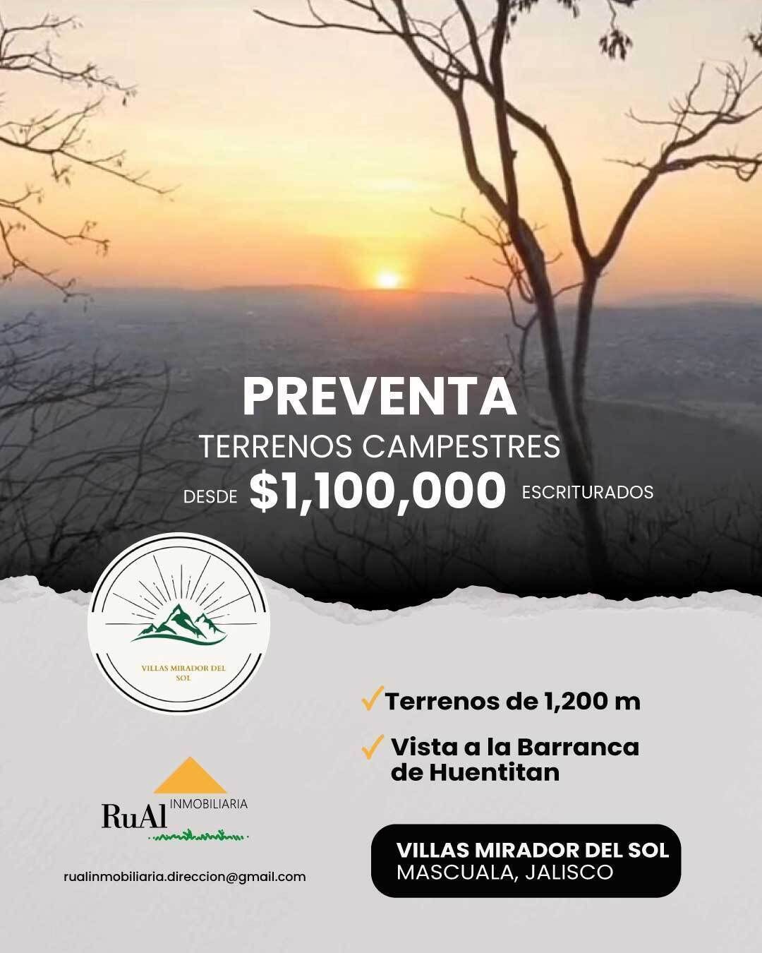 Lotes campestres con vista a la barranca - foto 1