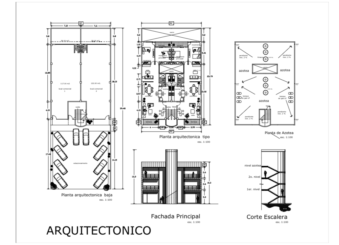 3 de 17: Plano arquitectónico