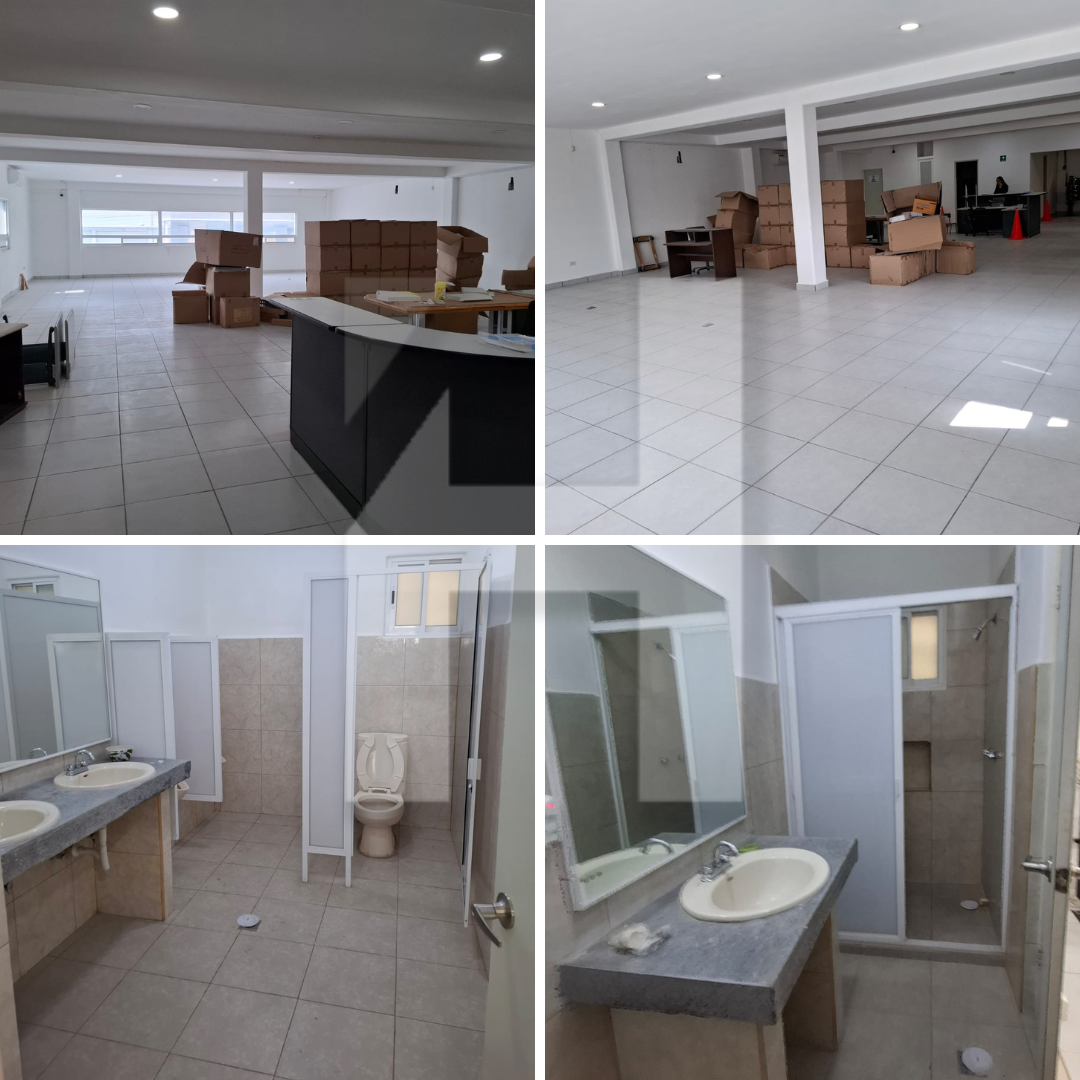 6 de 9: Área de oficinas-baños mujeres, hombres y baño completo