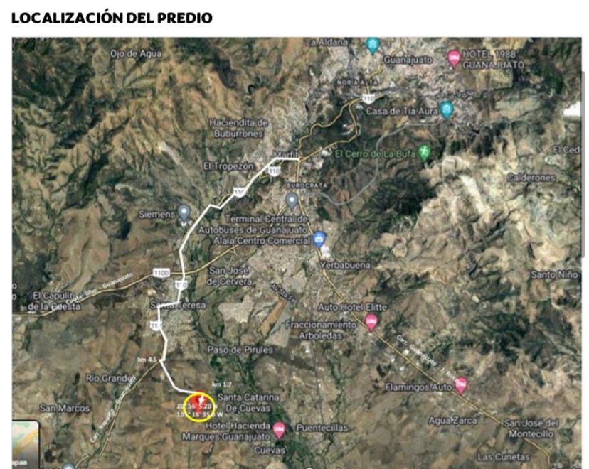 2 of 3: Ubicación del terreno