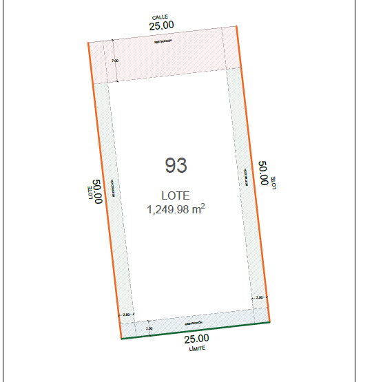 11 de 12: Plano de lote cotizado