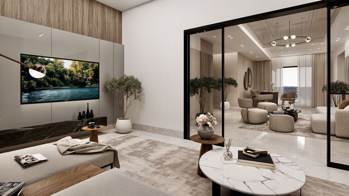5 de 12: Render Apartamento Tipo A: Estudio