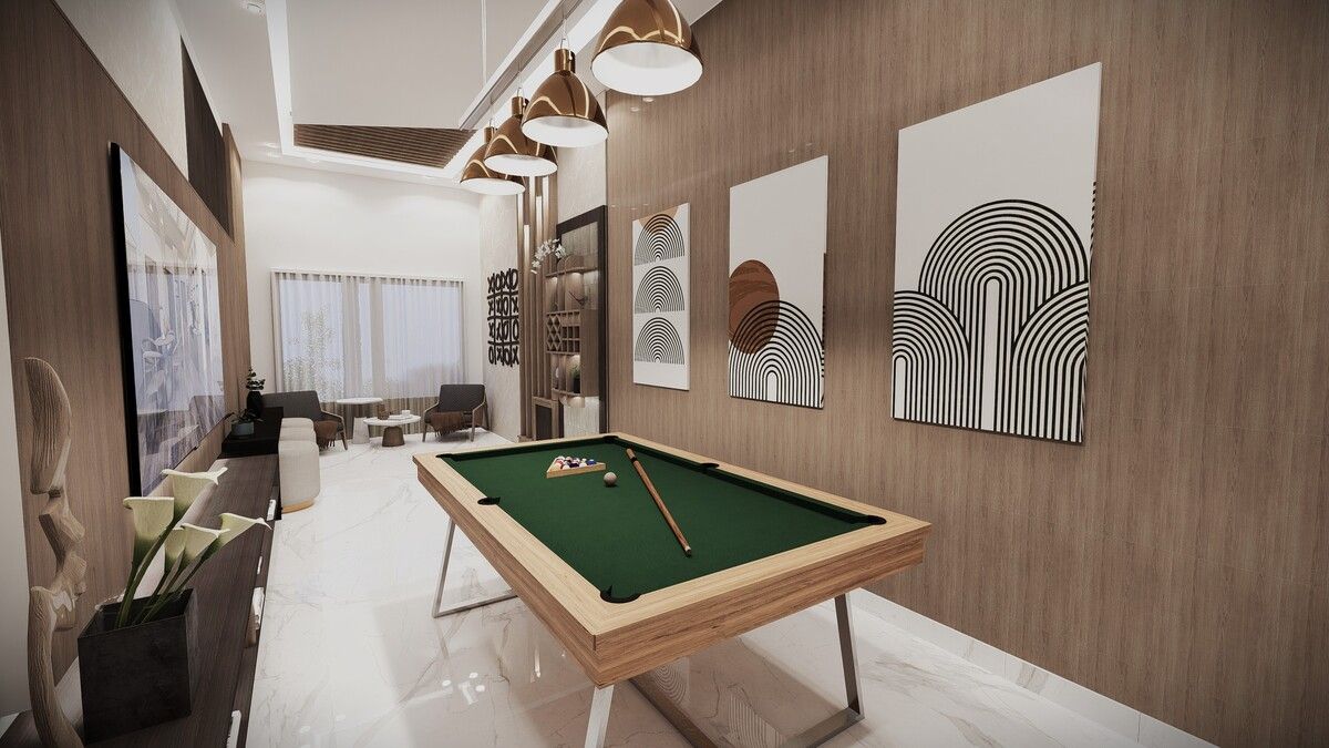 4 de 7: Render Áreas Sociales: Salón de Juegos