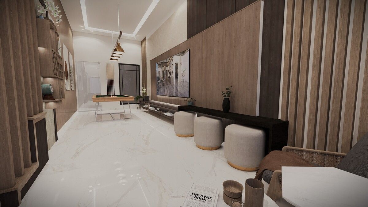 5 de 7: Render Áreas Sociales: Salón de Juegos
