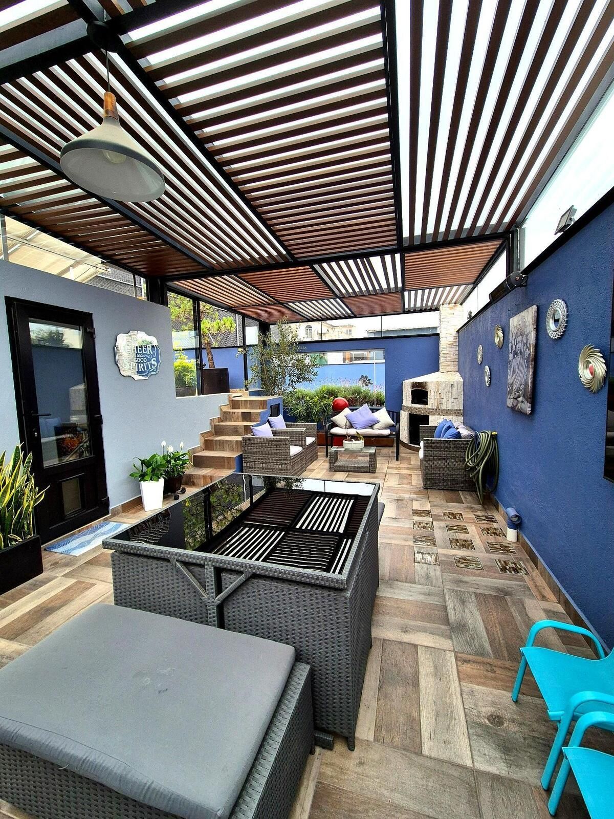 14 de 17: Roof garden con horno para pizzas