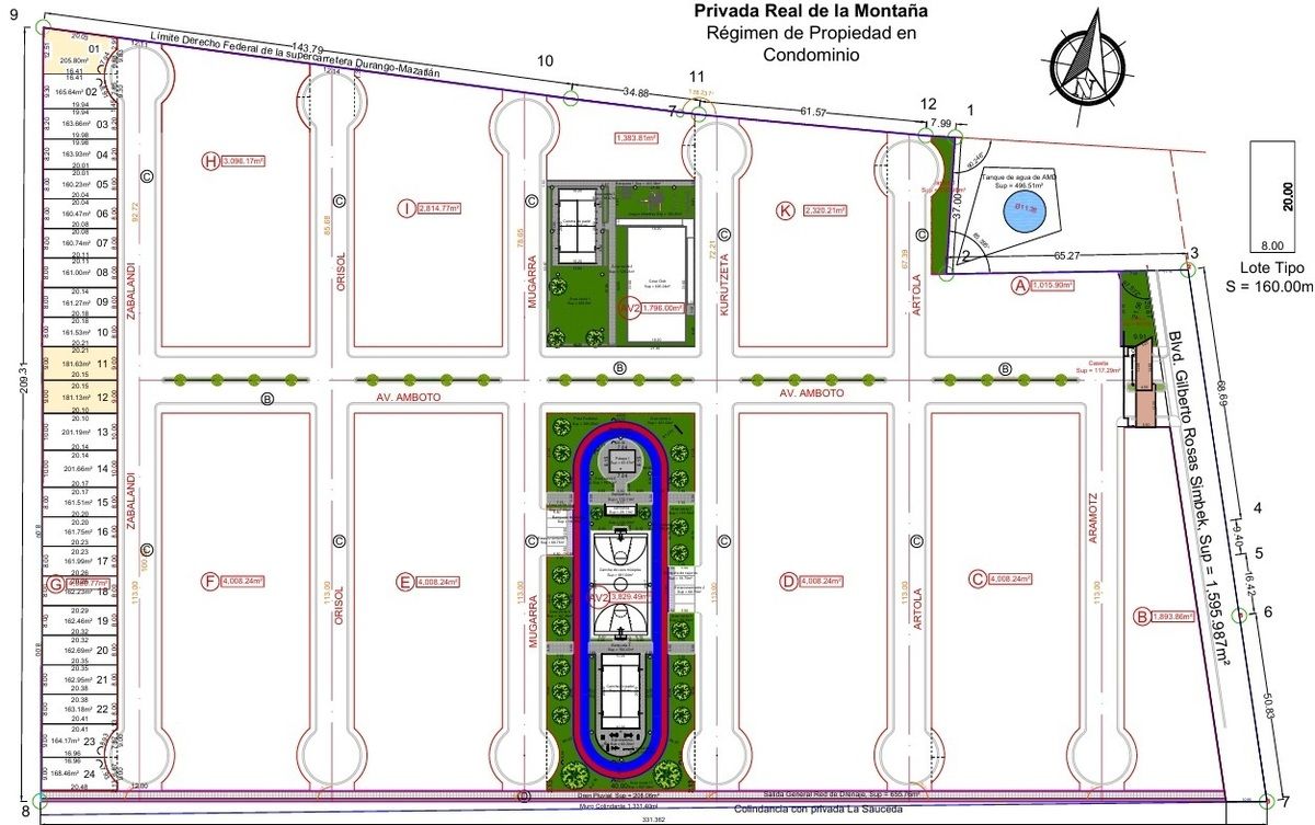 5 de 6: Plano de lotifación