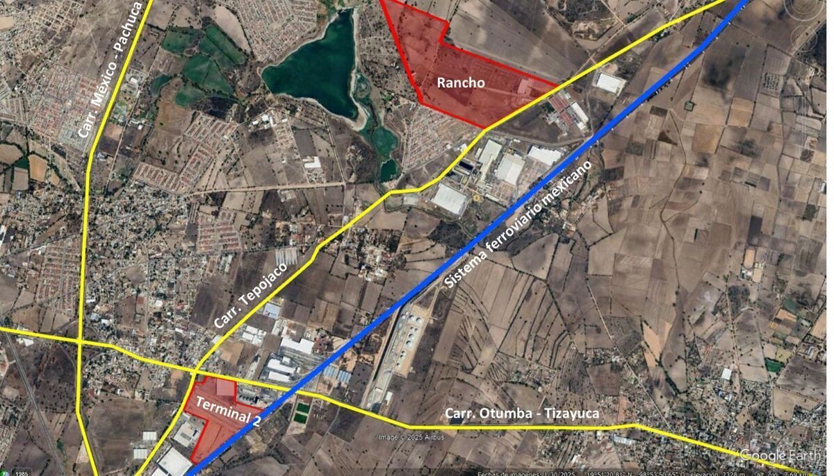4 of 7: Terminal Ferroviaria 2 y Carreteras Importantes.