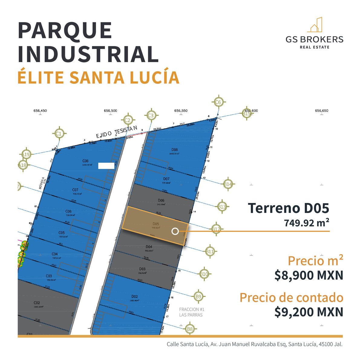 Terreno Industrial en Venta | Santa Lucia