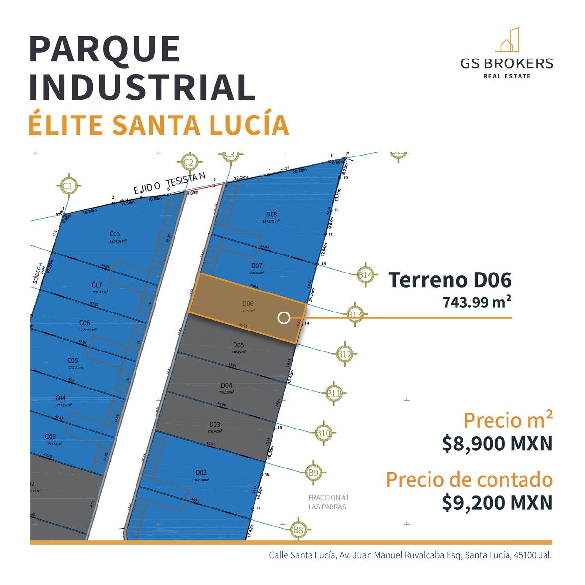 Terreno Industrial en Venta | Santa Lucia