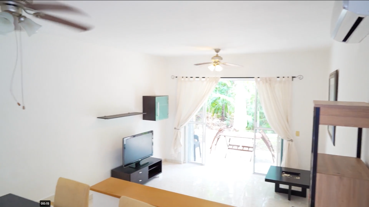 5 de 29: Sala con vista de la terraza al fondo