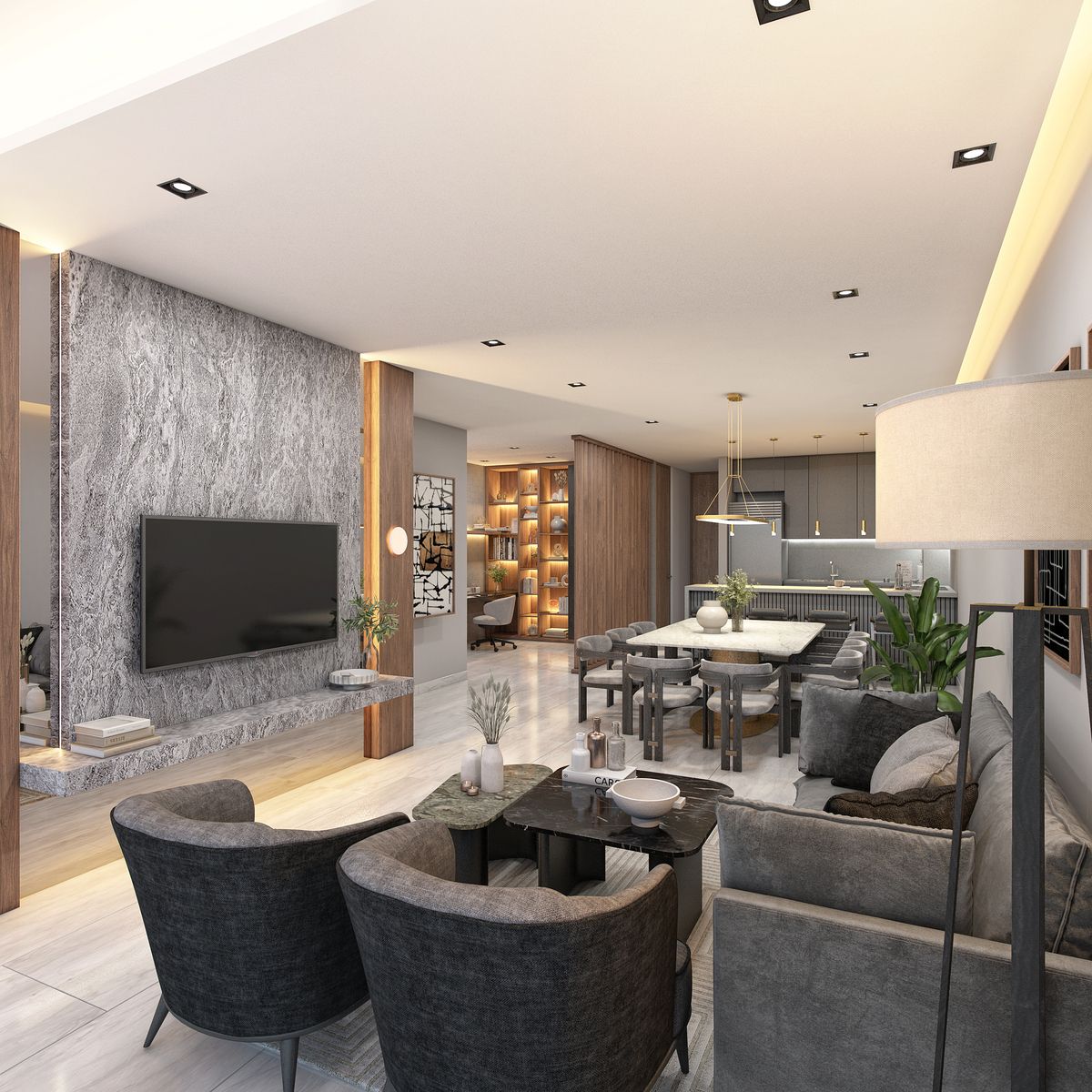 5 de 16: SALA COMEDOR COCINA