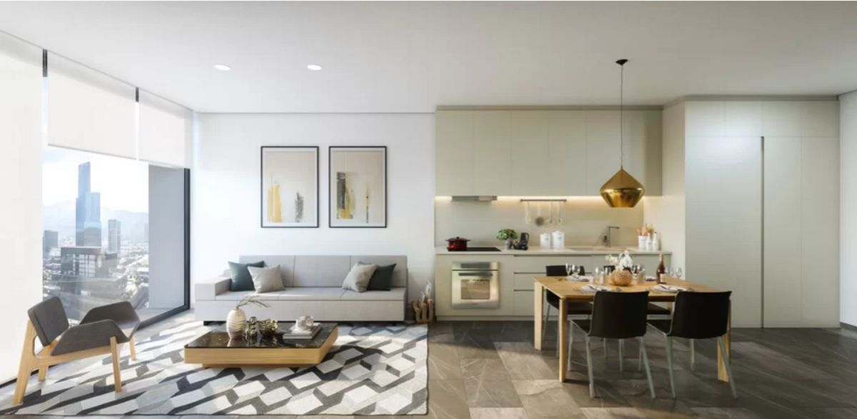 2 de 11: Render de comida-cocina-sala