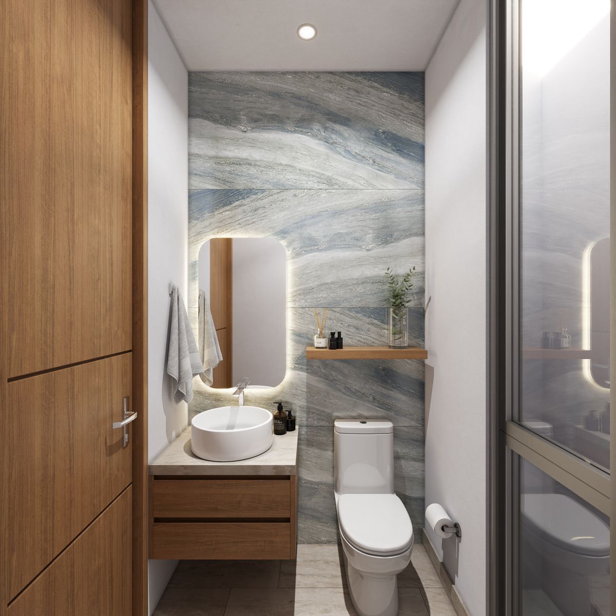 5 de 13: MEDIO BAÑO