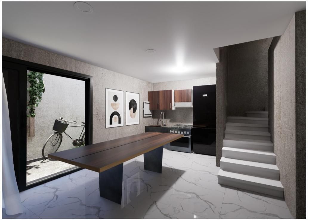 5 de 8: Renders Comedor