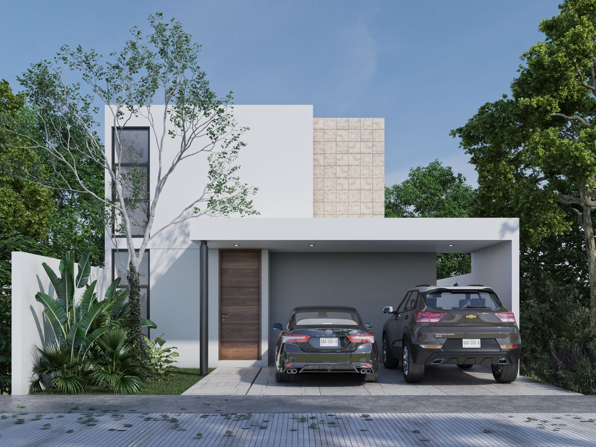 Casa de 2 Recámaras en Priv. Res. Gran Bosco San Diego Cutz Conkal Mod. A9-126