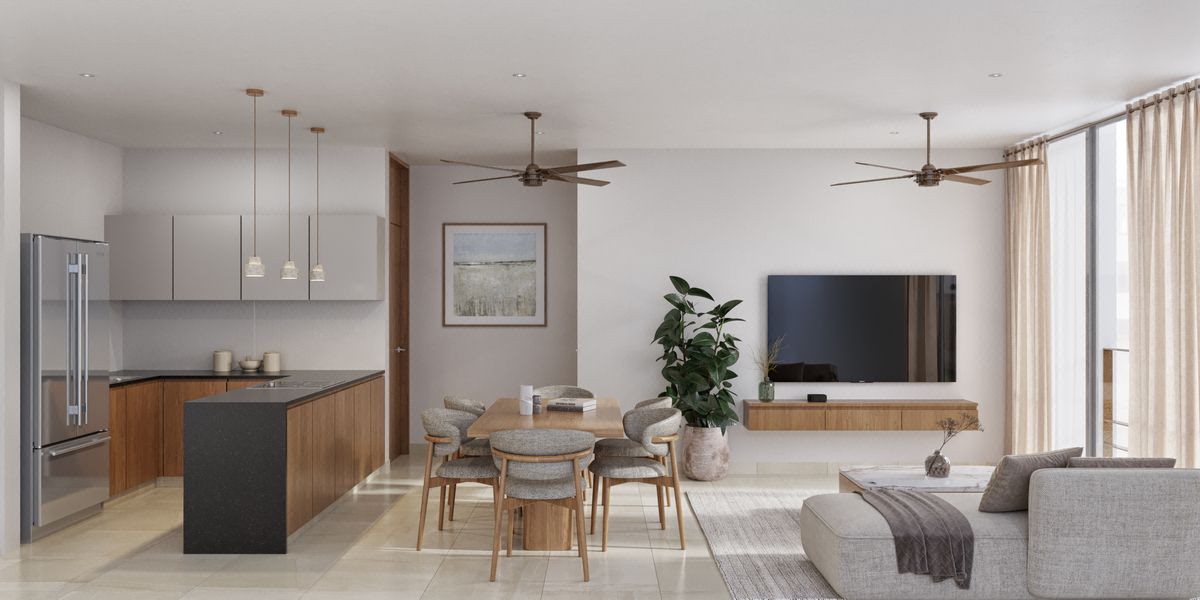 Departamento en Venta en Covalia. Temozón Norte, Mérida