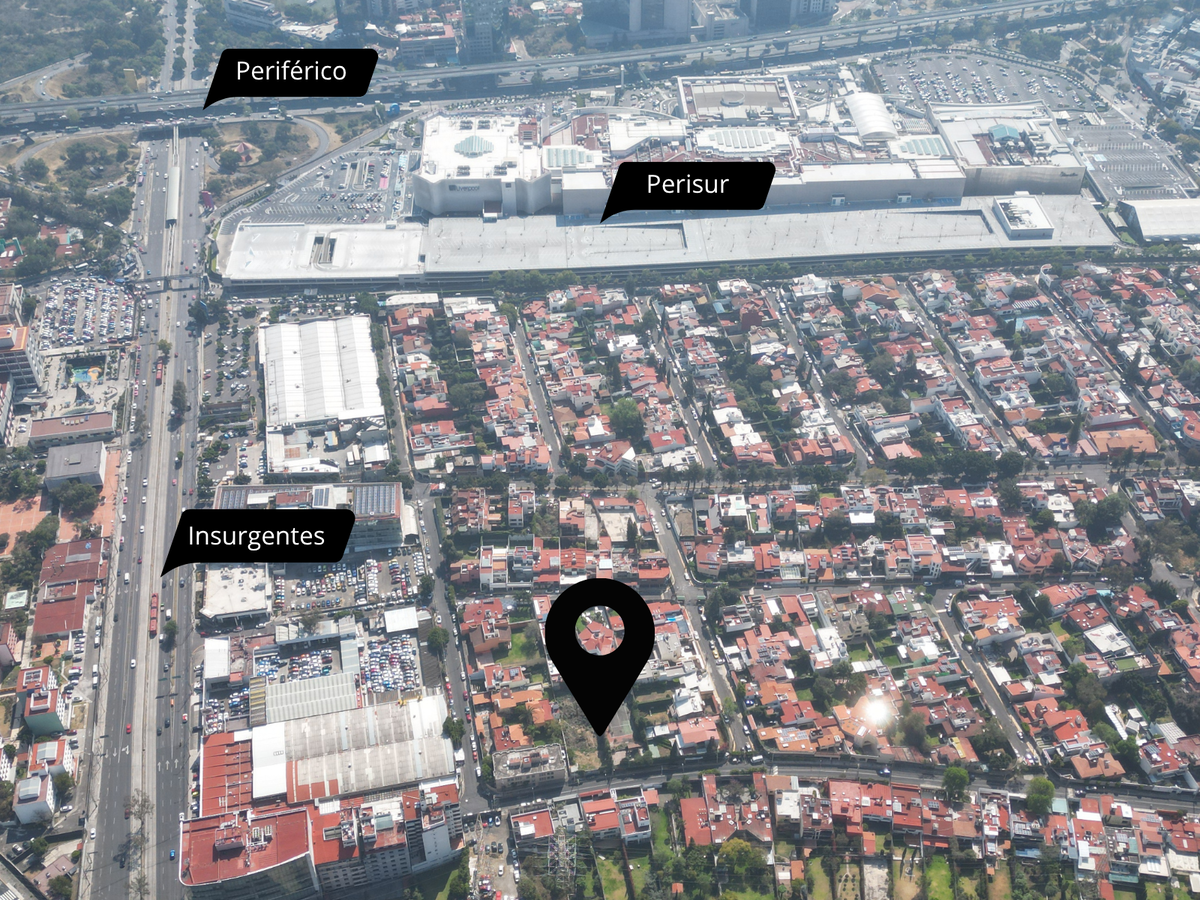 3 de 8: foto dron lotes en venta condominio jardines del pedregal