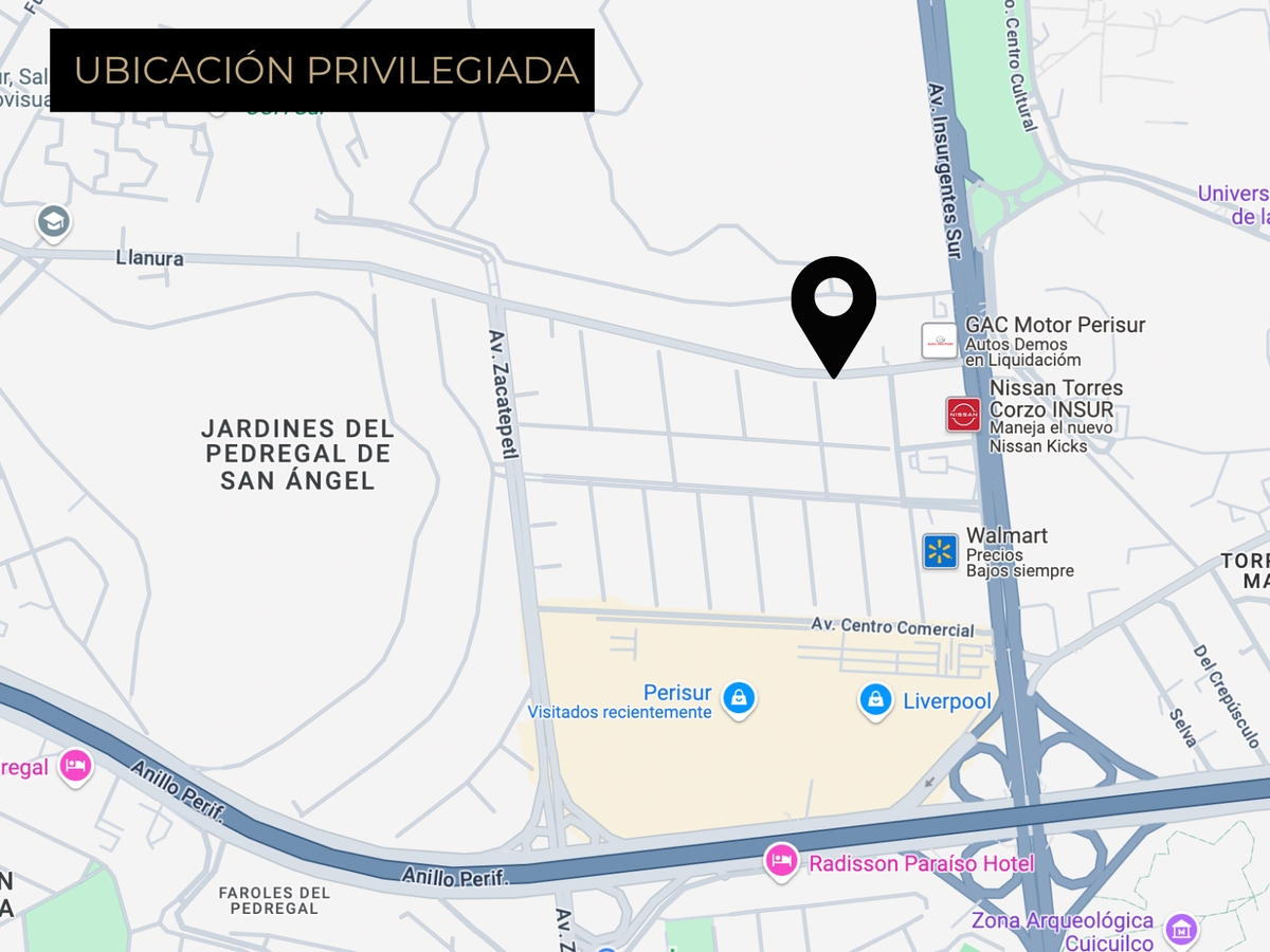 2 de 8: ubicacion lotes en venta condominio jardines del pedregal