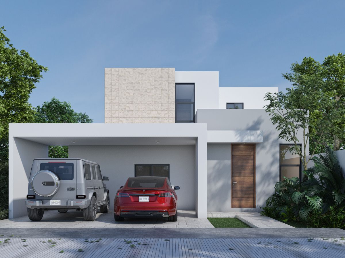Casa de 3 Recámaras en Priv. Res. Gran Bosco San Diego Cutz Conkal Mod. G11-190