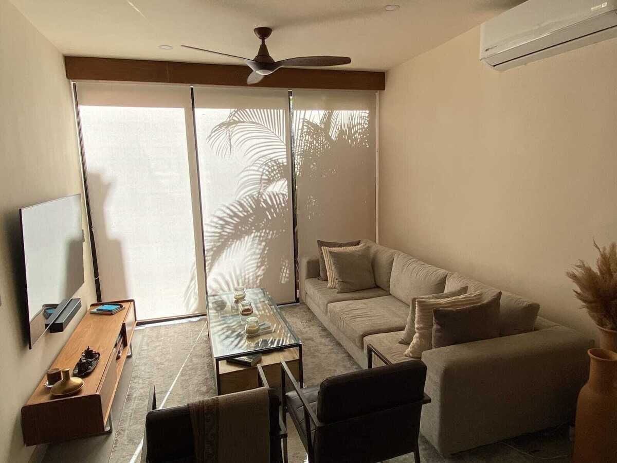 4 de 45: Sunny Tulum living room, modern, comfortable,
