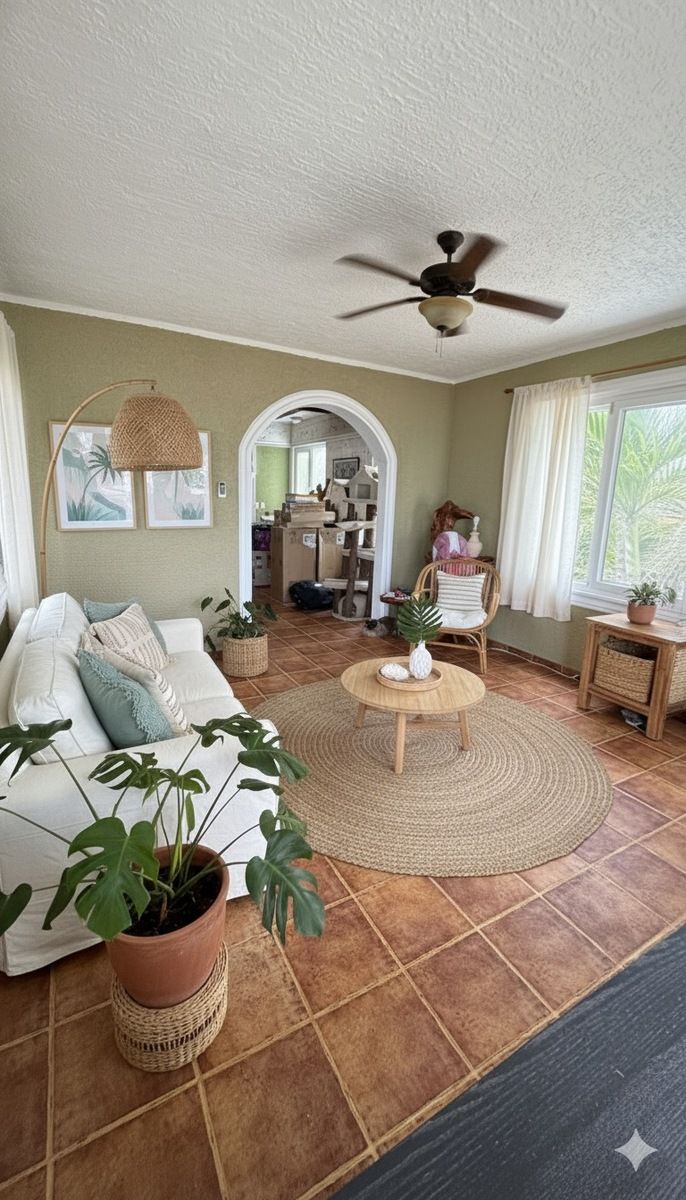 32 of 36: Living room. *AI-generated decorations.