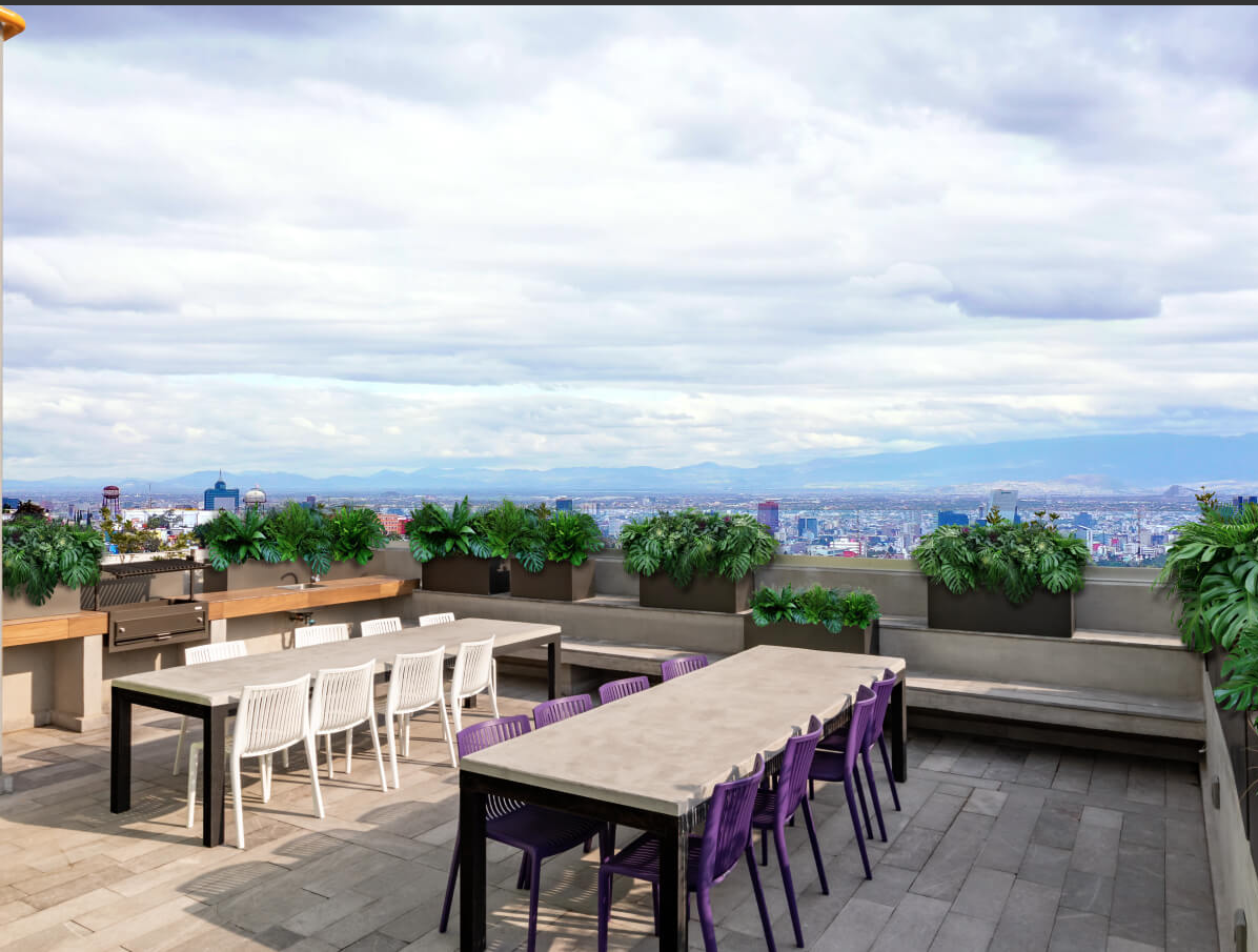 4 de 25: roof garden común