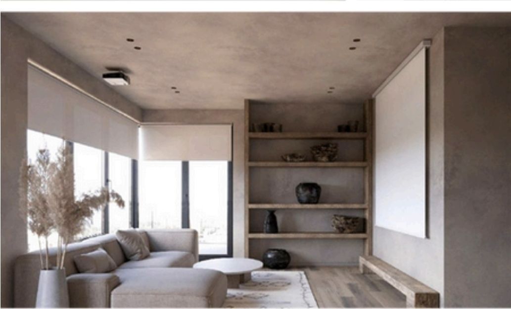 2 de 8: Render de sala