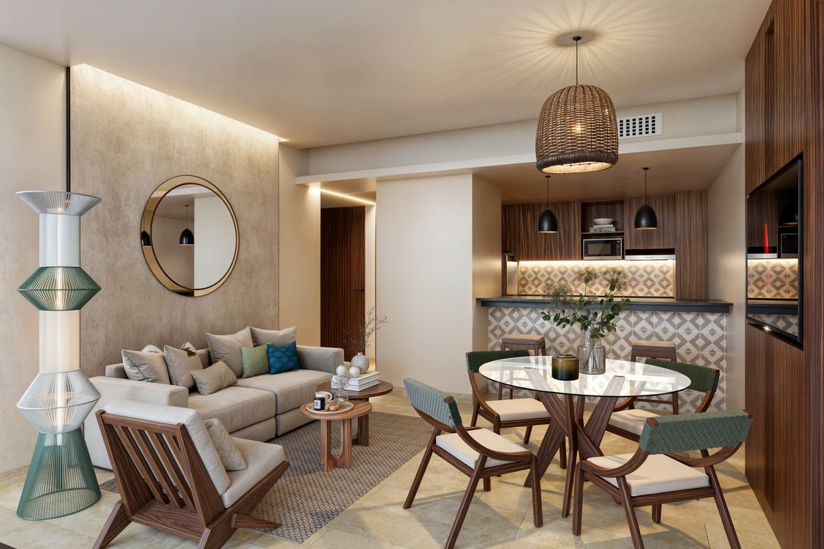 1 of 11: Sala, comedor, cocina