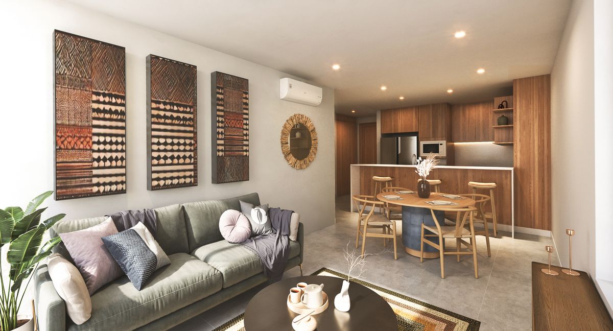 3 de 9: Sala, Comedor y Cocina