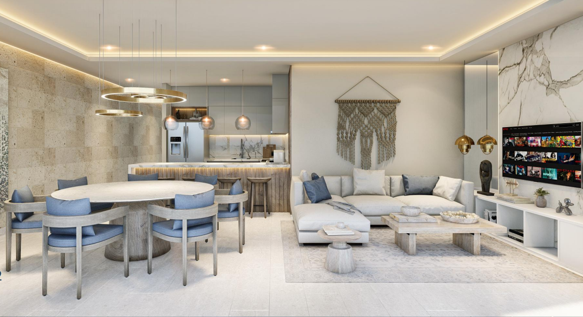 1 de 10: Sala, Comedor, Cocina