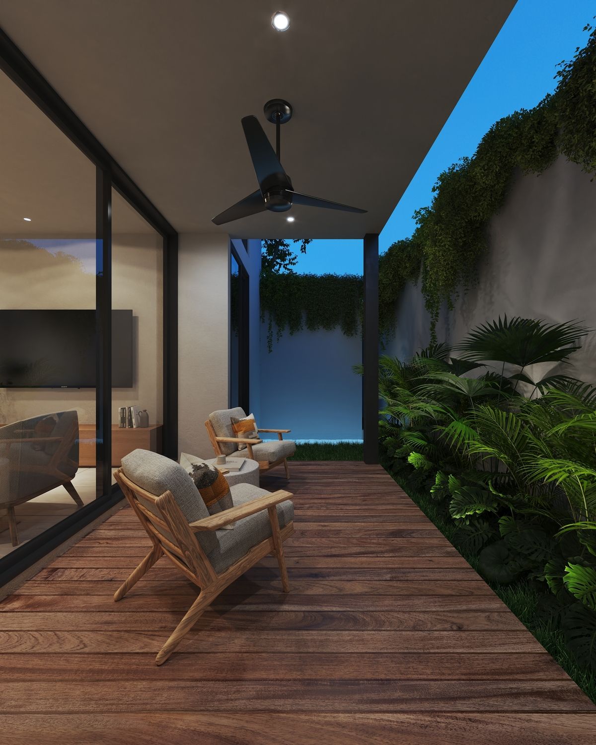 1 de 12: Terraza y Alberca