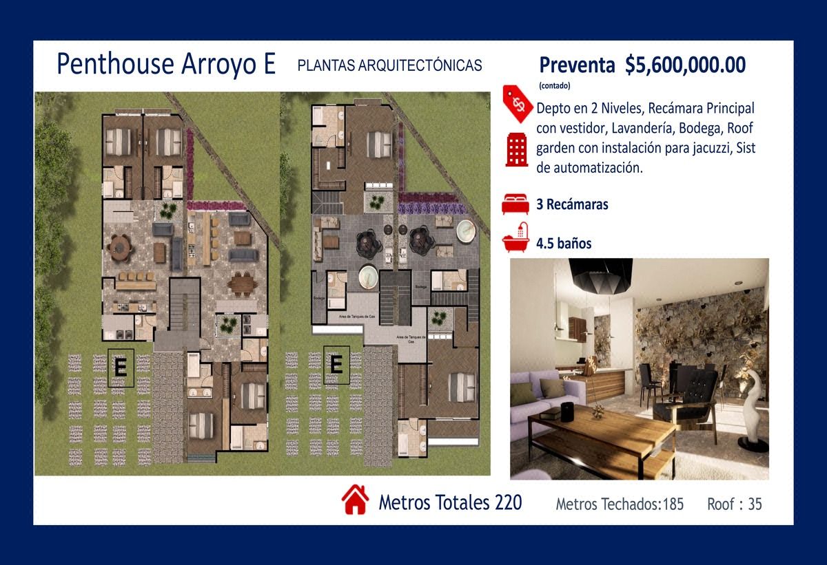 Penthouse Arroyo - Modelo e
