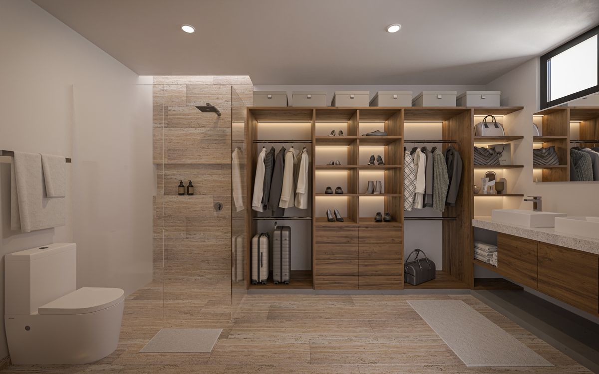 4 of 7: Closet Vestidor y Baño