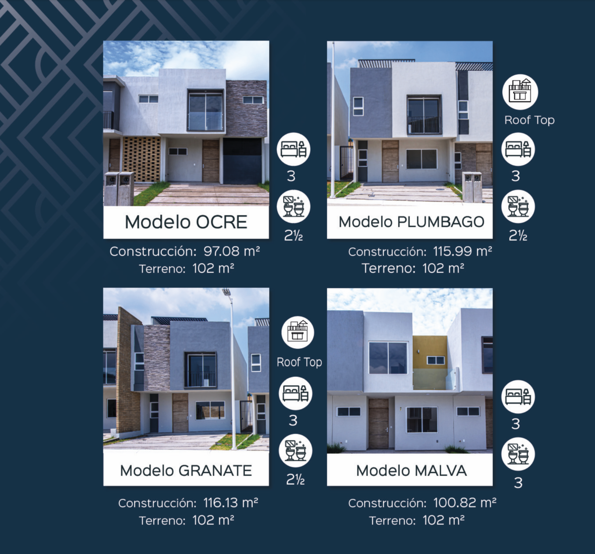16 of 17: Conoce los 4 modelos MALVA, OCRE, GRANATE Y PLUMBAGO